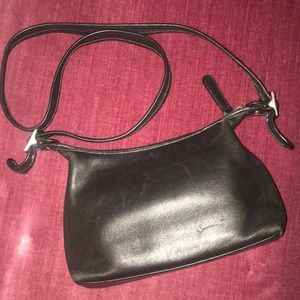 Coach mini black satchel bag